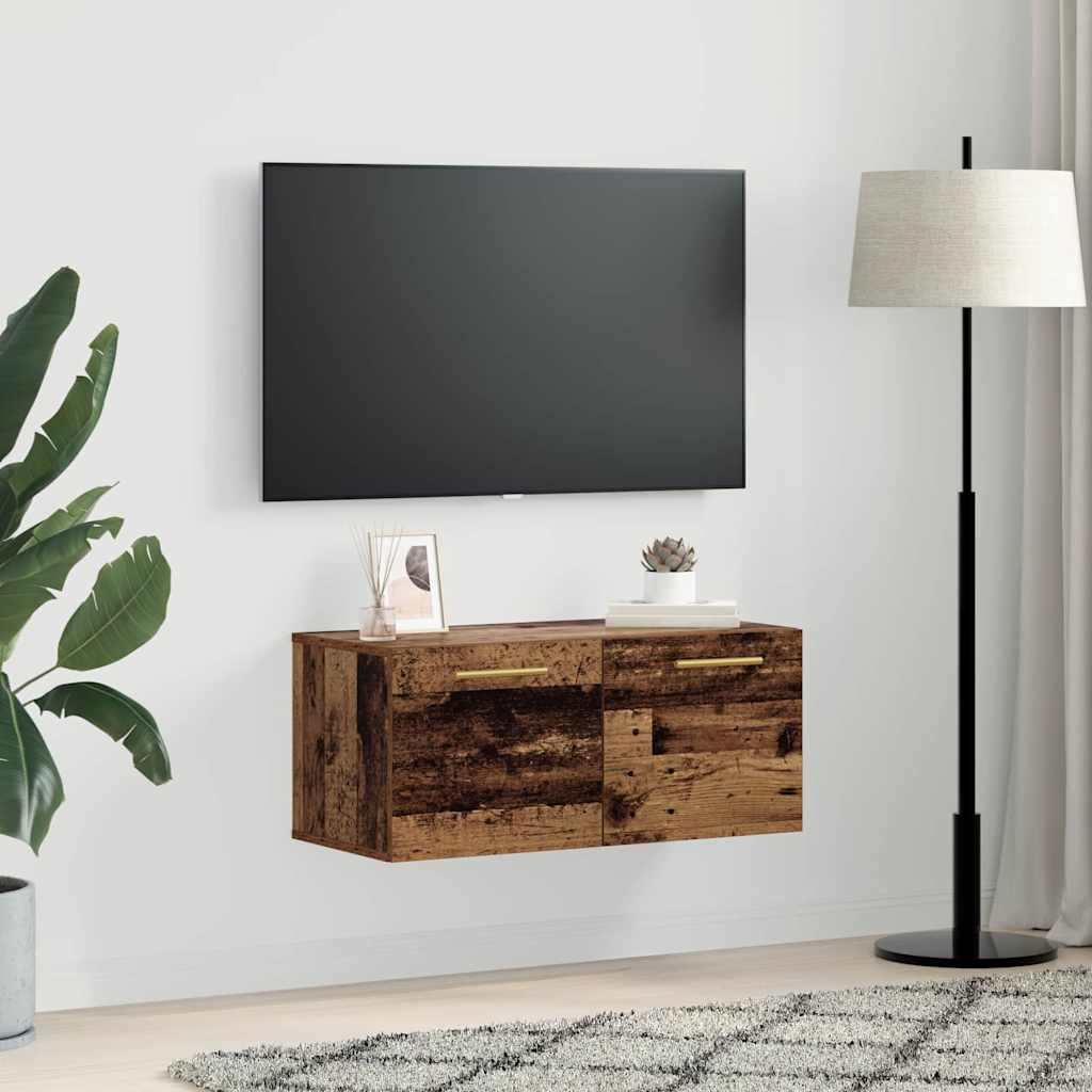 Meuble mural Bois ancien 80 x 36.5 x 35 cm Bois d'ingénierie