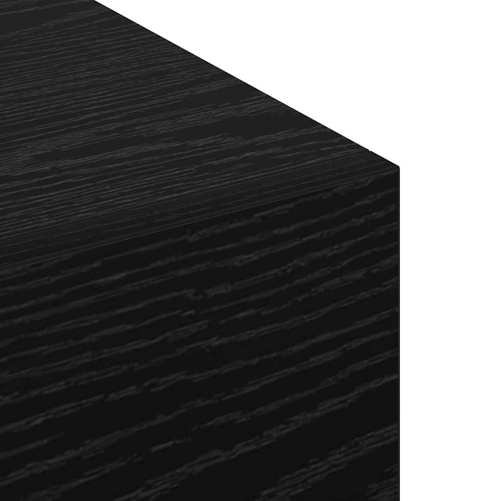 Meuble mural Chêne noir 80 x 36.5 x 35 cm Bois d'ingénierie
