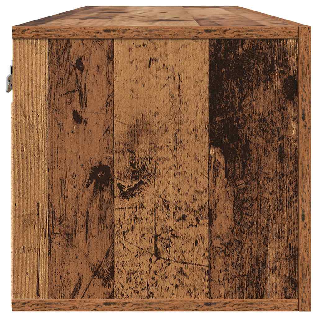 Meuble mural Bois ancien 100 x 36.5 x 35 cm Bois d'ingénierie - XIOS
