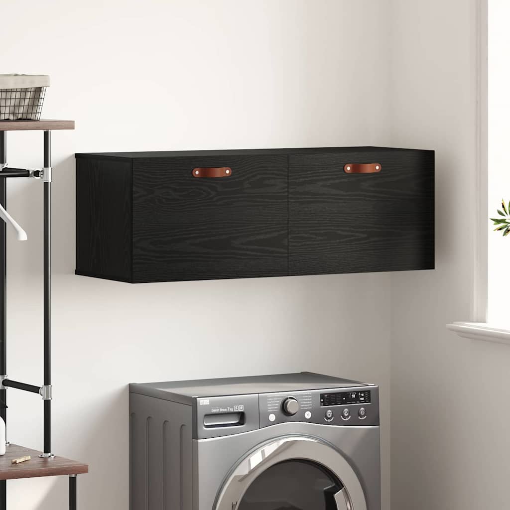 Meuble mural Chêne noir 100 x 36.5 x 35 cm Bois d'ingénierie - XIOS