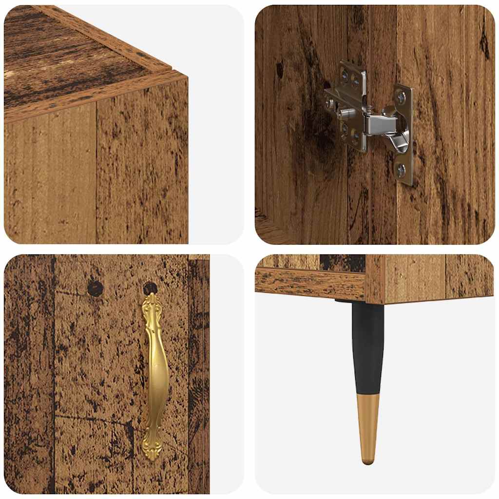 Buffet Marron 90 x 34 x 80 cm Bois d'ingénierie - XIOS