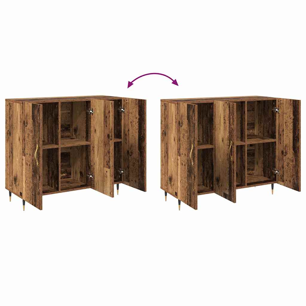 Buffet Marron 90 x 34 x 80 cm Bois d'ingénierie - XIOS