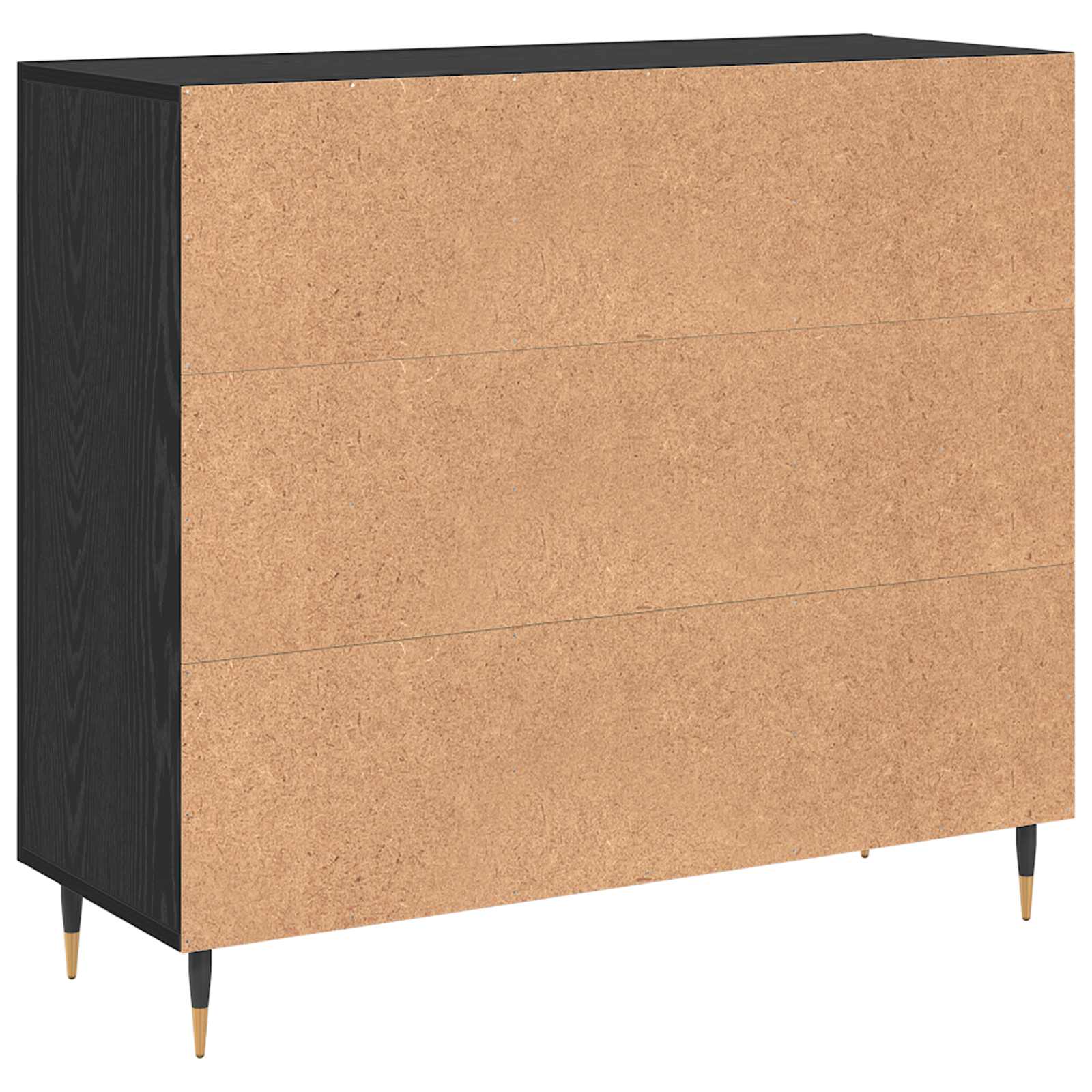 Buffet Chêne noir 90 x 34 x 80 cm Bois d'ingénierie - XIOS