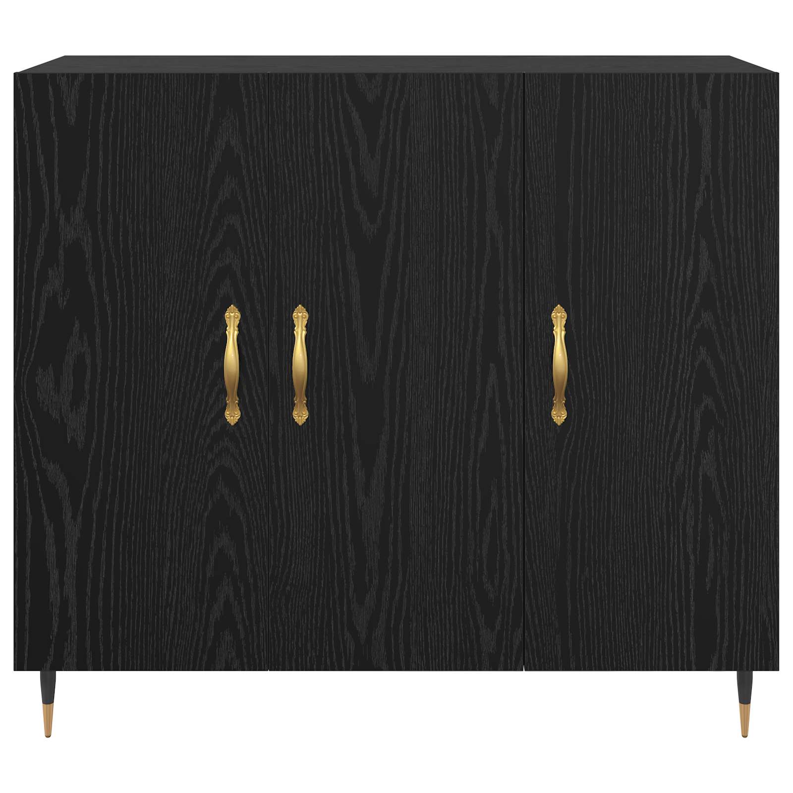 Buffet Chêne noir 90 x 34 x 80 cm Bois d'ingénierie - XIOS