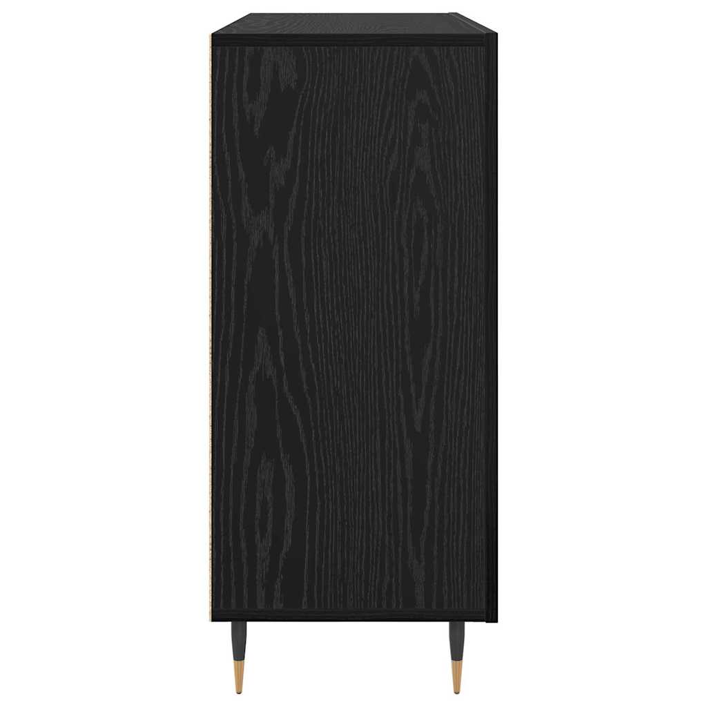 Buffet Noir 90 x 34 x 80 cm Bois d'ingénierie - XIOS