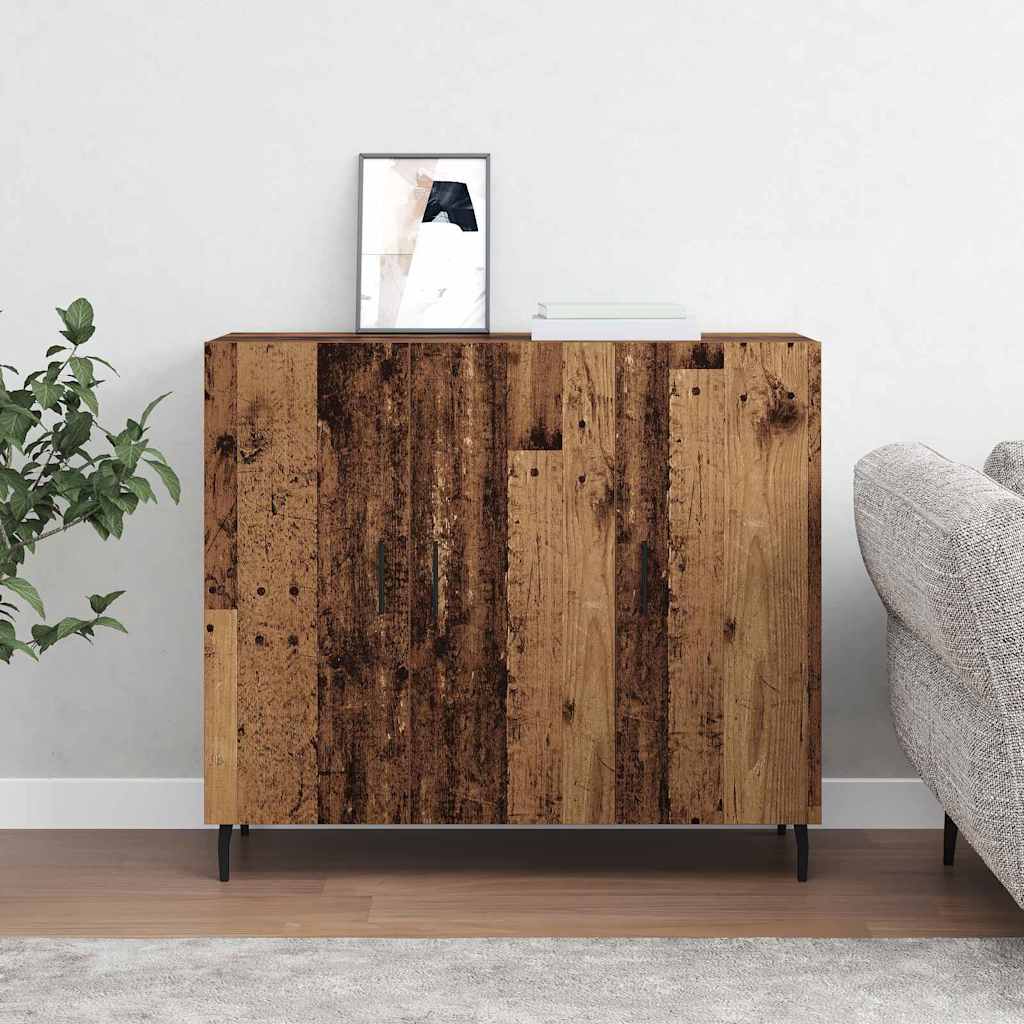 Buffet Marron 90 x 34 x 80 cm Bois d'ingénierie - XIOS