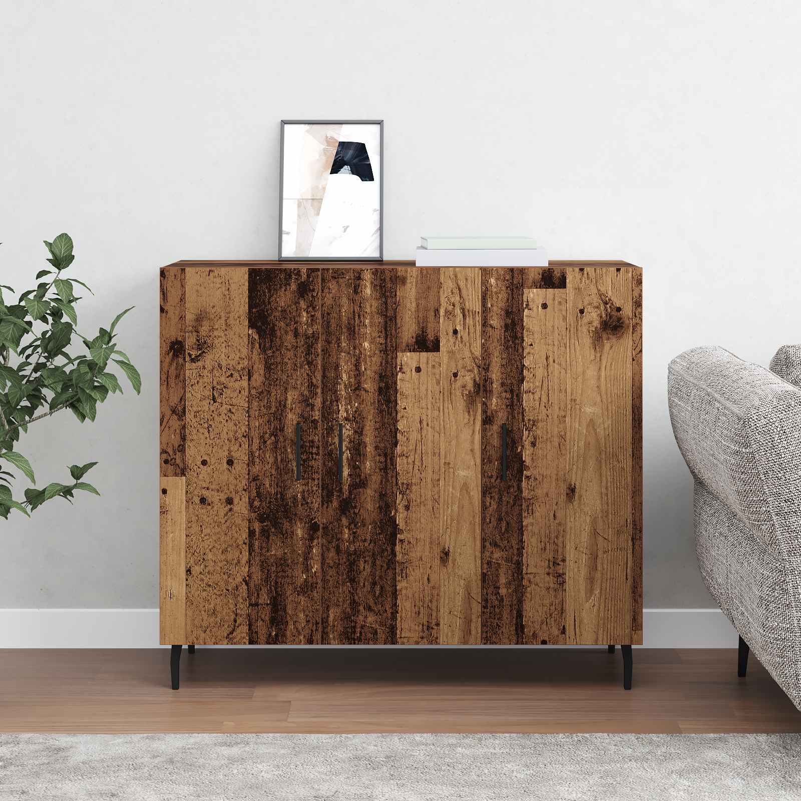 Buffet Bois ancien 90 x 34 x 80 cm Bois d'ingénierie - XIOS
