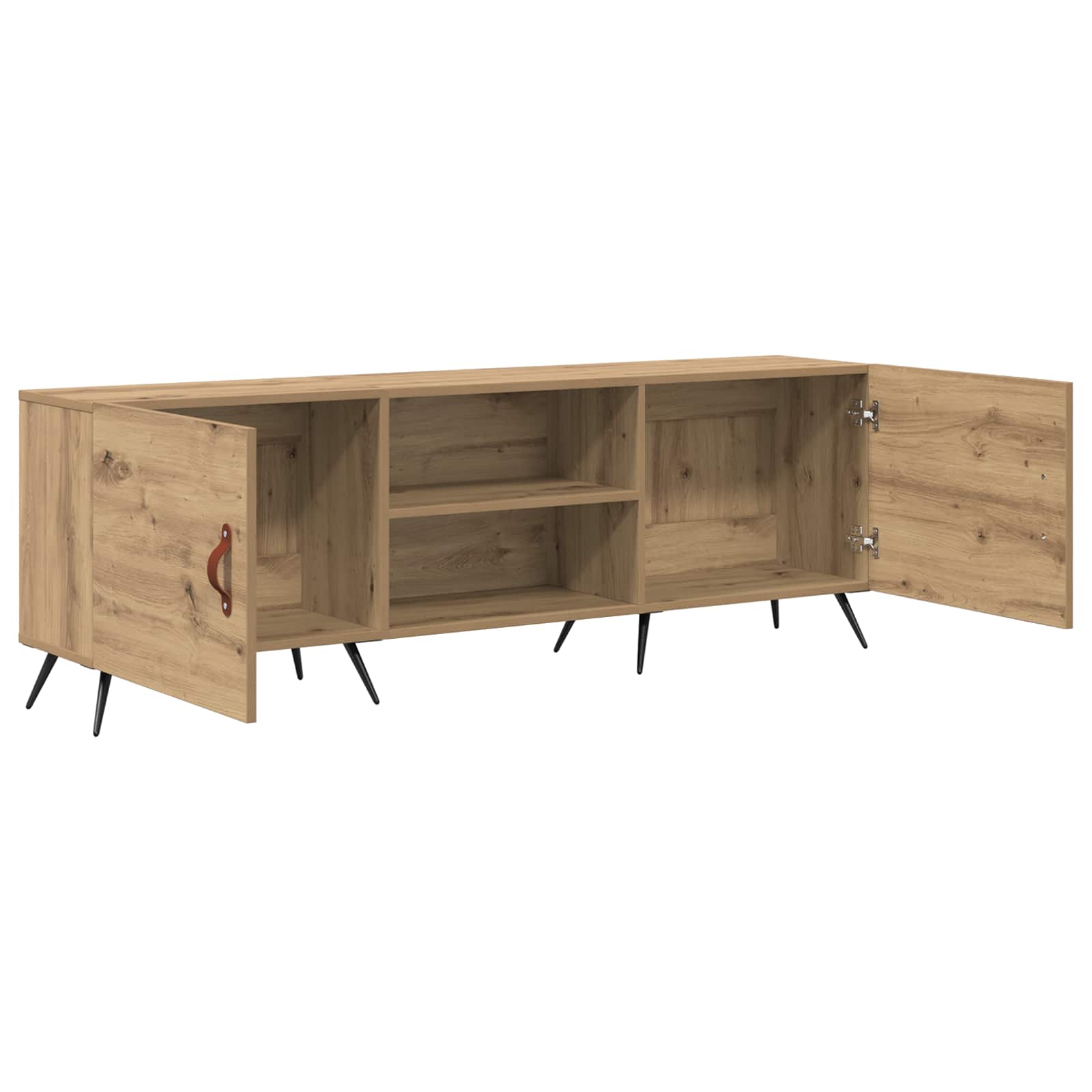 Meuble TV chêne artisanal 150 x 30 x 50 cm Bois d'ingénierie - XIOS