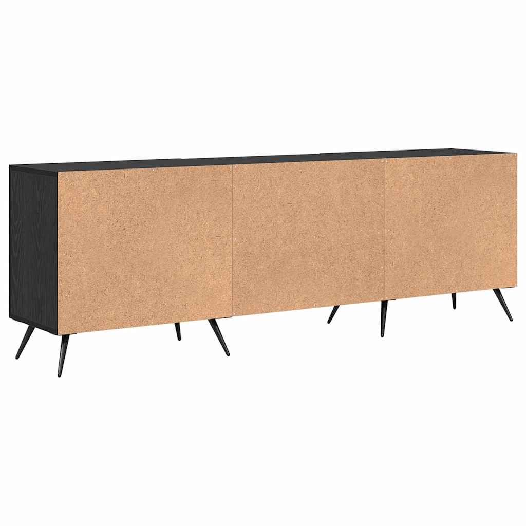 Meuble TV Chêne noir 150 x 30 x 50 cm Bois d'ingénierie - XIOS