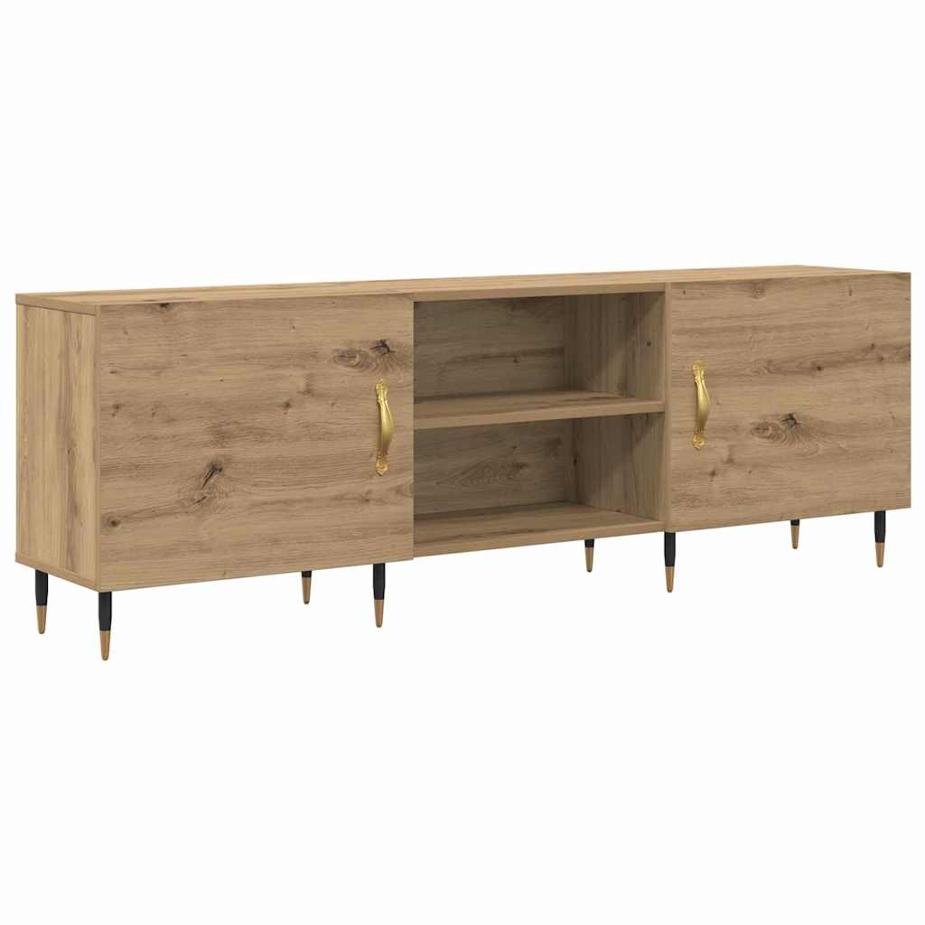 Meuble TV chêne artisanal 150 x 30 x 50 cm Bois d'ingénierie - XIOS