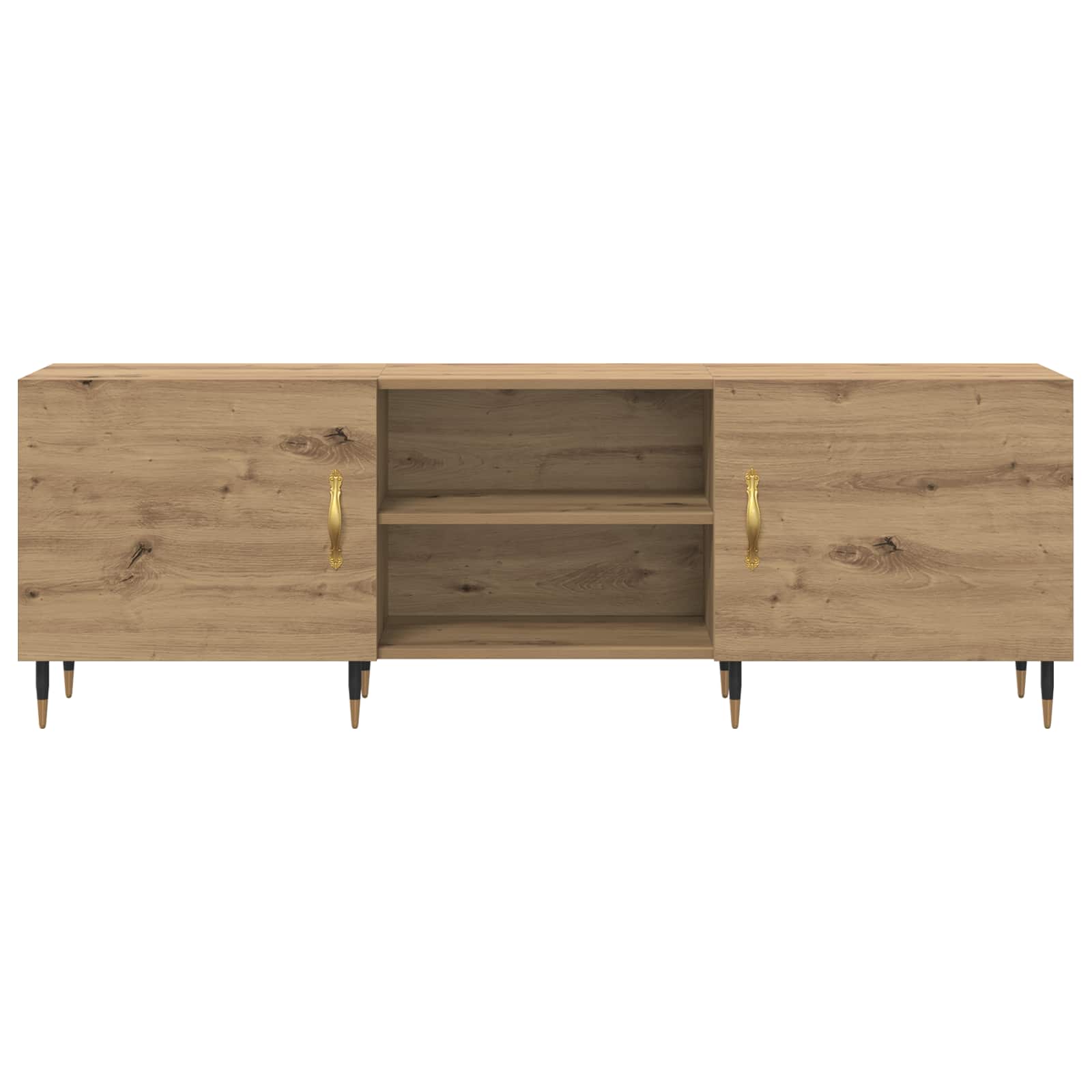 Meuble TV chêne artisanal 150 x 30 x 50 cm Bois d'ingénierie - XIOS