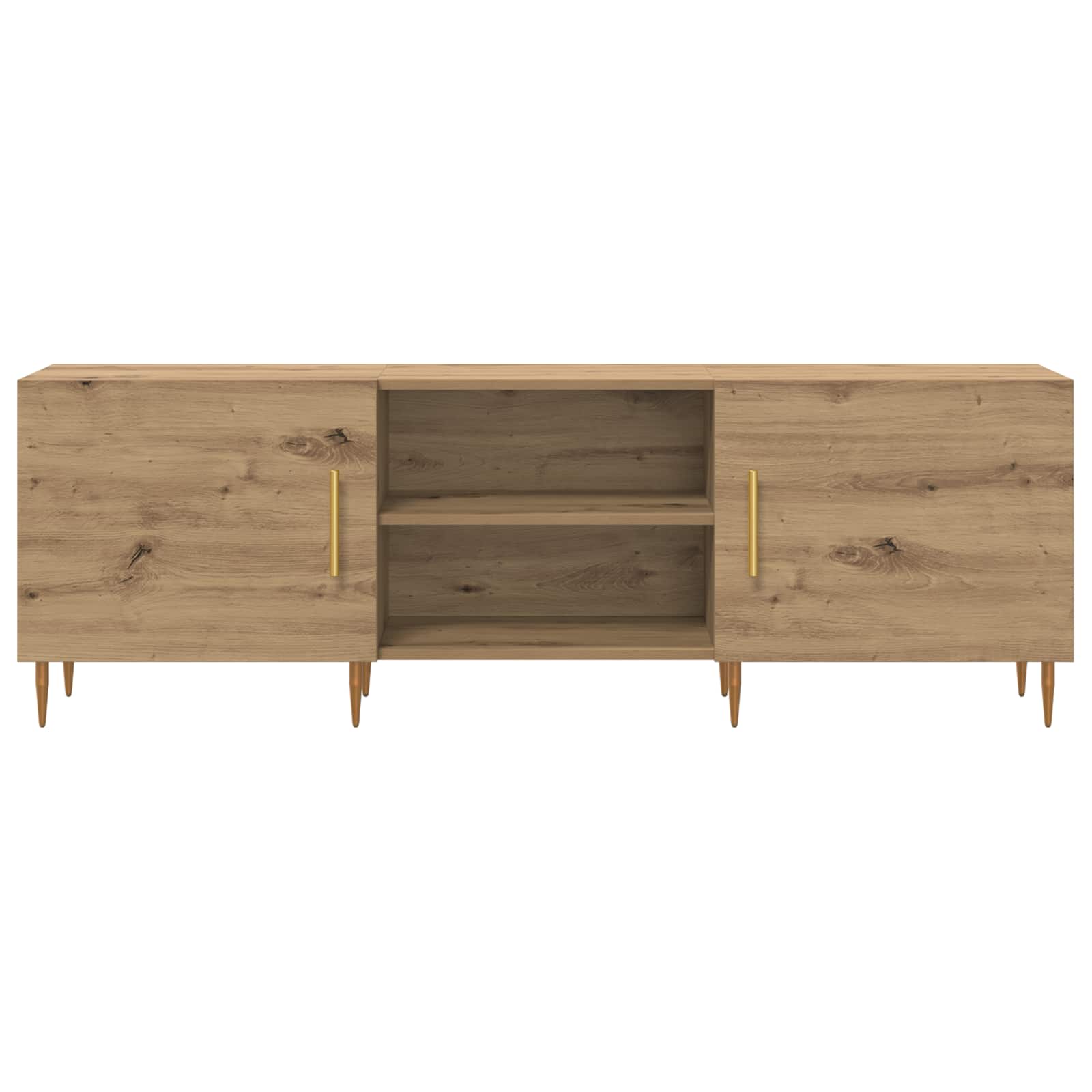 Meuble TV chêne artisanal 150 x 30 x 50 cm Bois d'ingénierie - XIOS