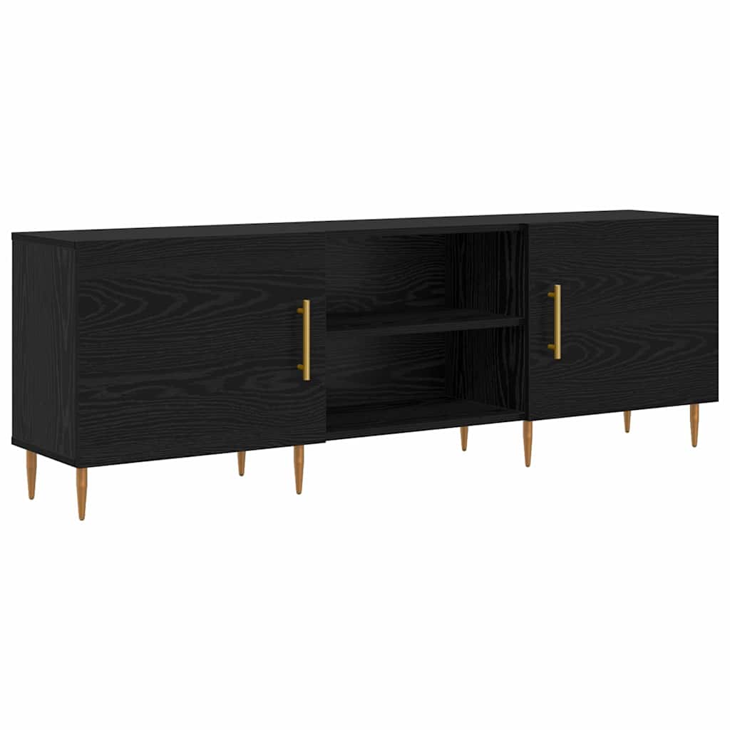 Meuble TV Chêne noir 150 x 30 x 50 cm Bois d'ingénierie - XIOS