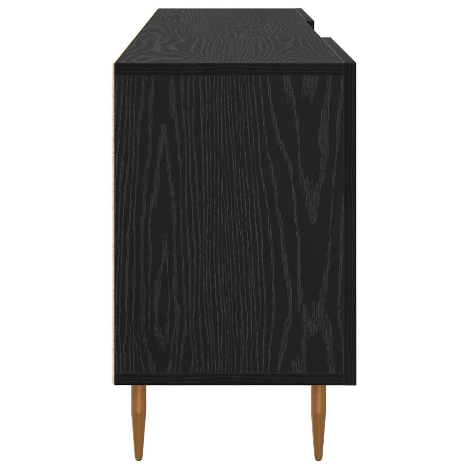 Meuble TV Chêne noir 150 x 30 x 50 cm Bois d'ingénierie - XIOS