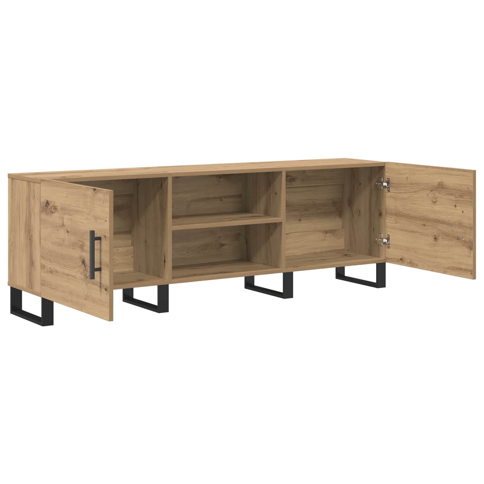 Meuble TV Chêne artisanal 150 x 30 x 50 cm Bois d'ingénierie - XIOS