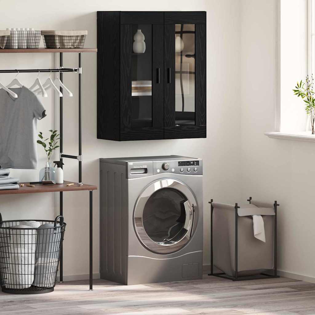 Meuble mural Noir 69,5 x 34 x 90 cm Bois d'ingénierie - XIOS