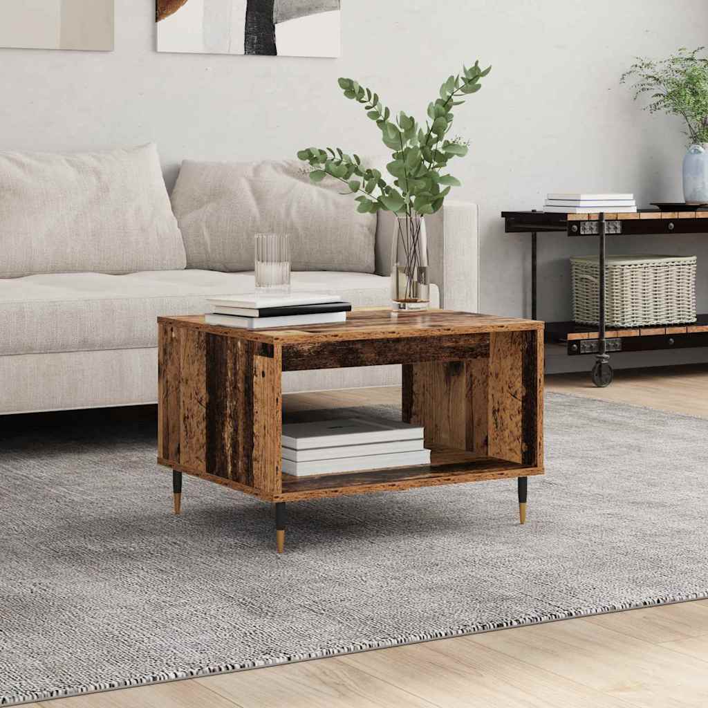Table basse Bois ancien 60 x 50 x 40 cm Bois d'ingénierie - XIOS