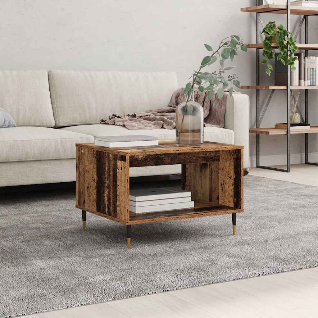 Table basse Bois ancien 60 x 50 x 40 cm Bois d'ingénierie - XIOS
