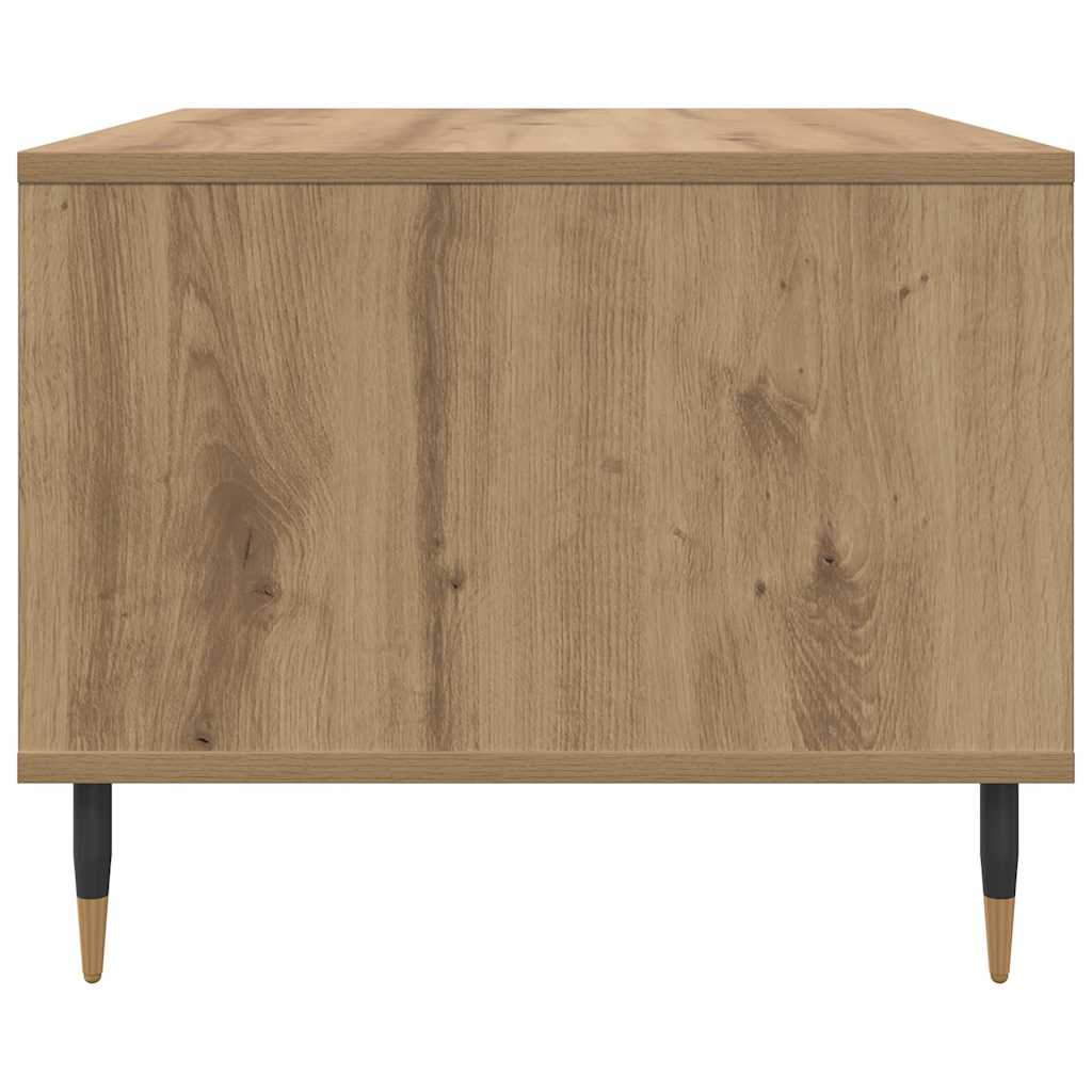 Table basse chêne artisanal 60 x 50 x 40 cm Bois d'ingénierie - XIOS