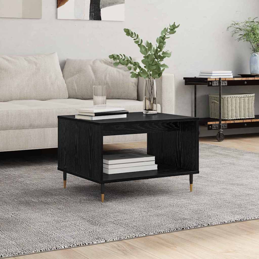 Table basse Chêne noir 60 x 50 x 40 cm Bois d'ingénierie - XIOS