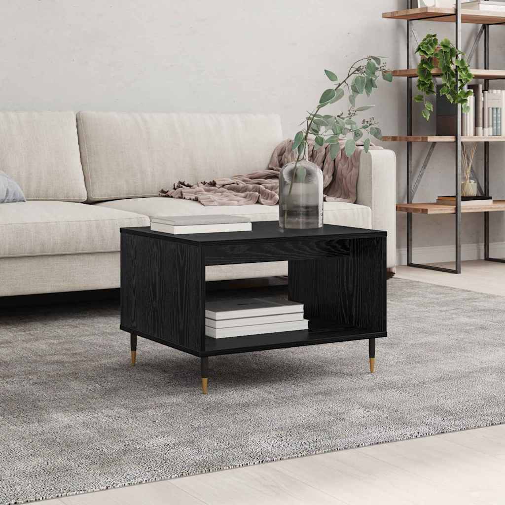 Table basse Chêne noir 60 x 50 x 40 cm Bois d'ingénierie - XIOS