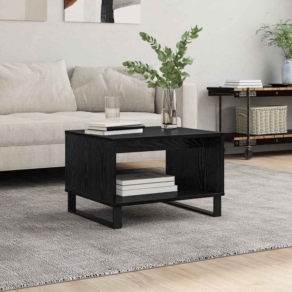 Table basse Chêne noir 60 x 50 x 40 cm Bois d'ingénierie - XIOS
