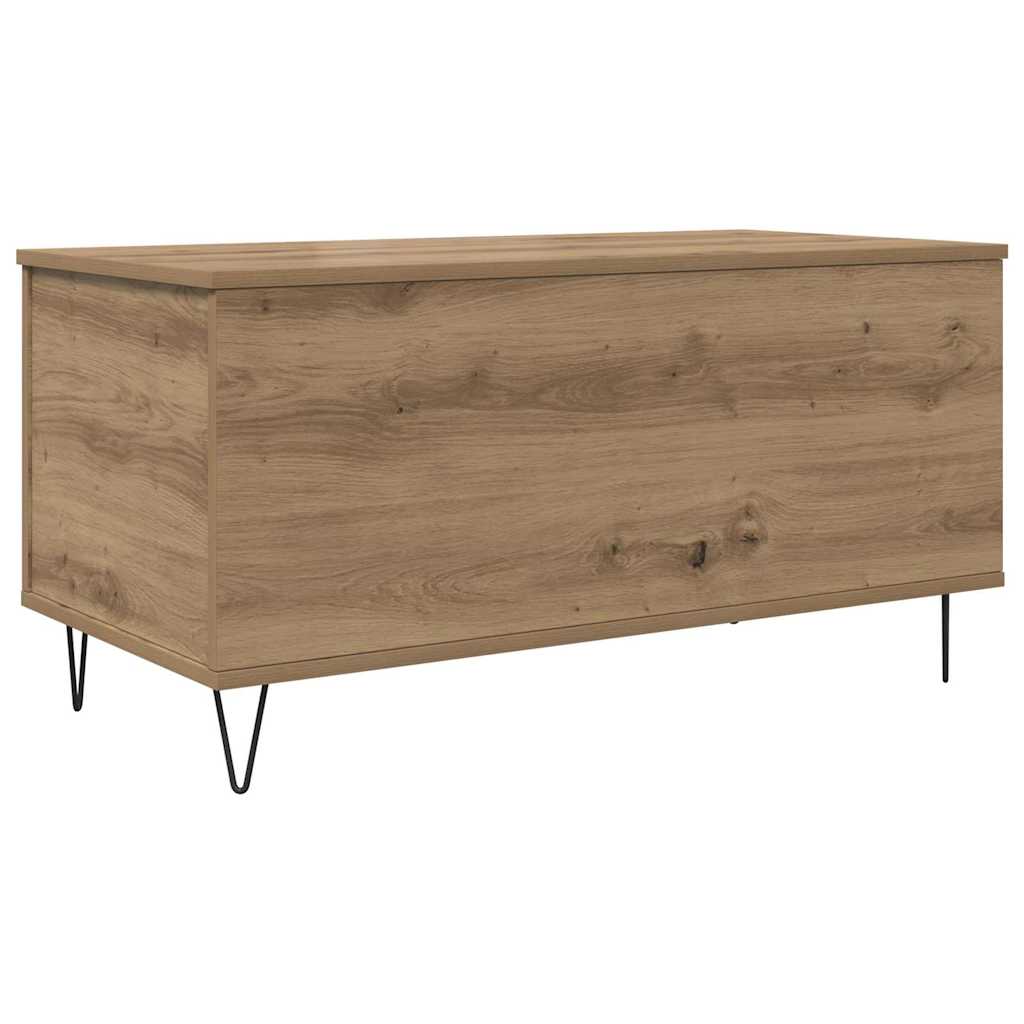 Table basse chêne artisanal 90 x 44.5 x 45 cm Bois d'ingénierie - XIOS
