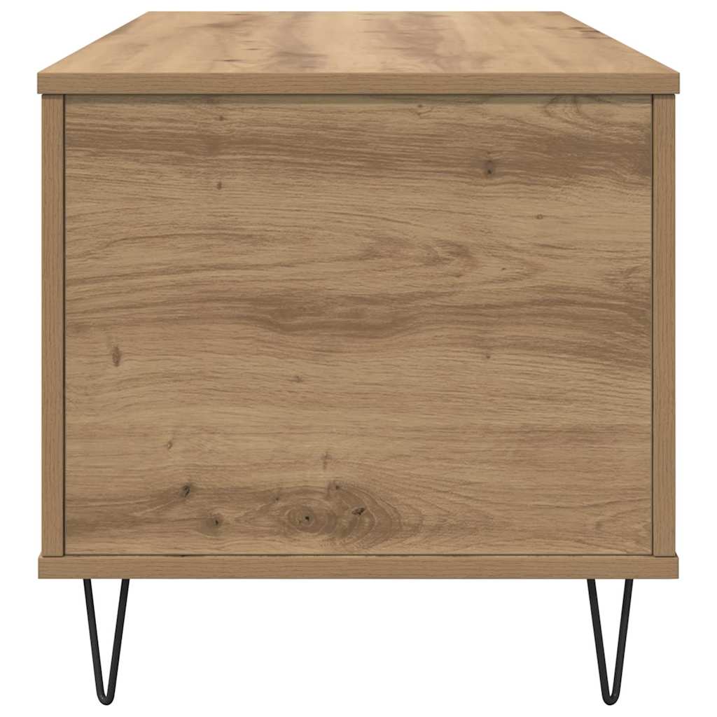 Table basse chêne artisanal 90 x 44.5 x 45 cm Bois d'ingénierie - XIOS