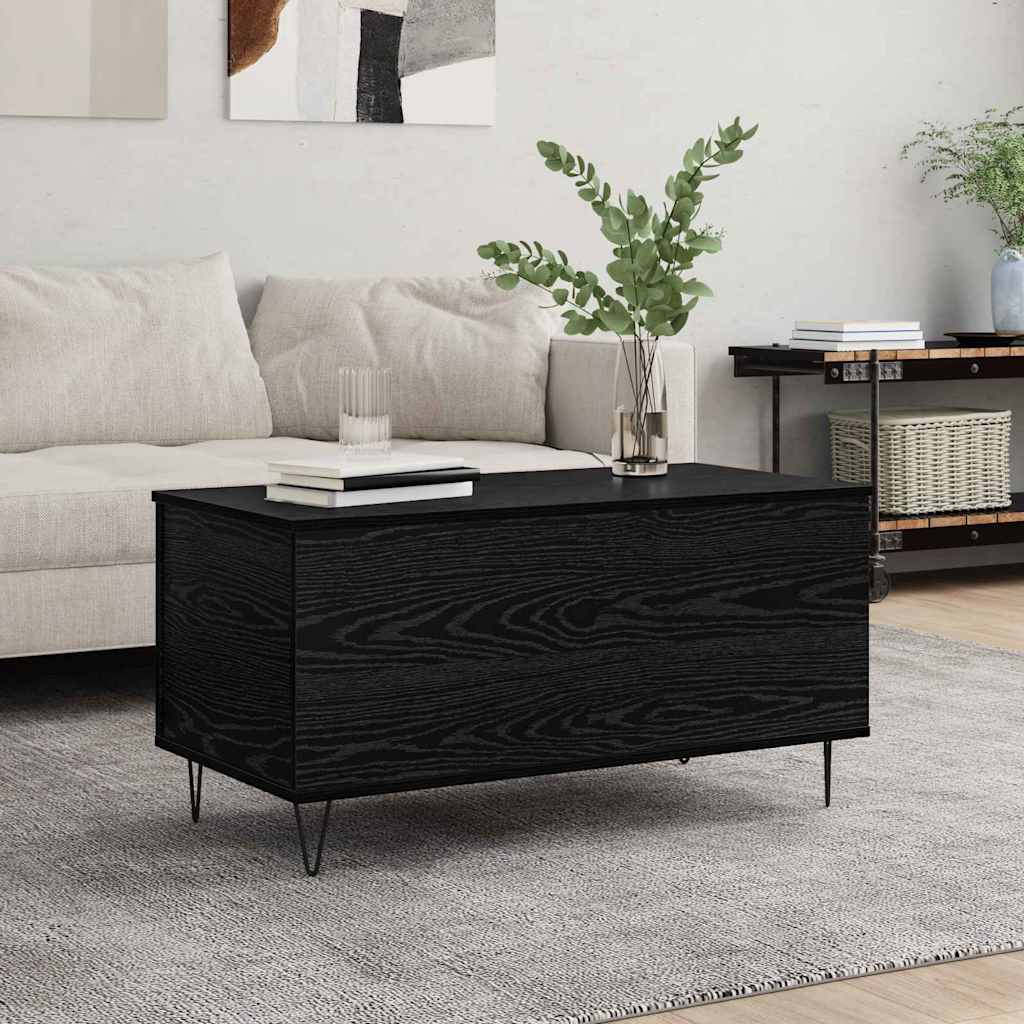 Table basse Chêne noir 90 x 44.5 x 45 cm Bois d'ingénierie - XIOS