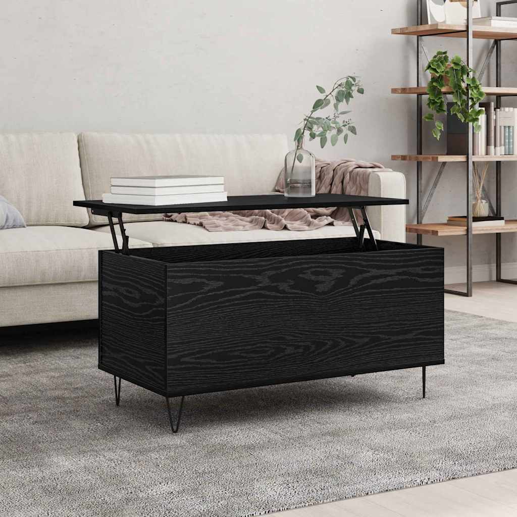 Table basse Chêne noir 90 x 44.5 x 45 cm Bois d'ingénierie - XIOS