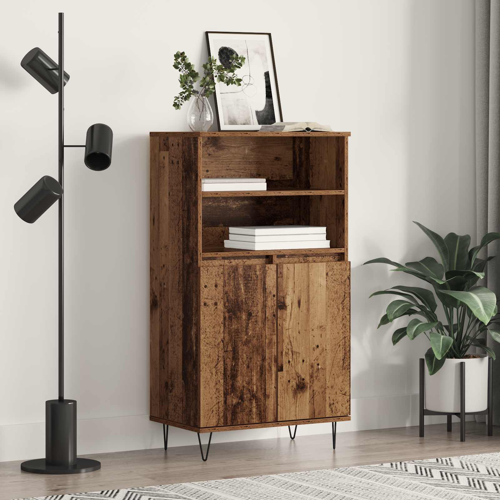 Haut Armoire Marron 60 x 36 x 110 cm Bois d'ingénierie - XIOS