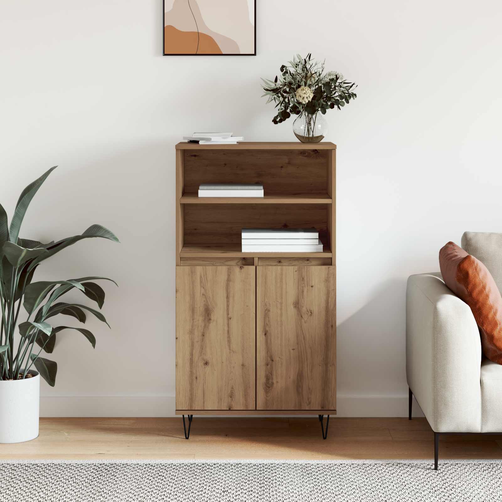 Haut Armoire Marron 60 x 36 x 110 cm Bois d'ingénierie - XIOS