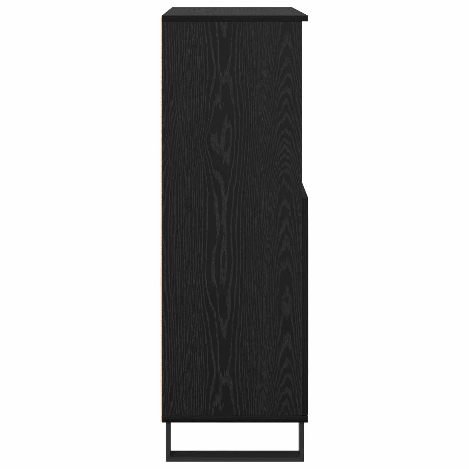 Haut Armoire Noir 60 x 36 x 110 cm Bois d'ingénierie - XIOS