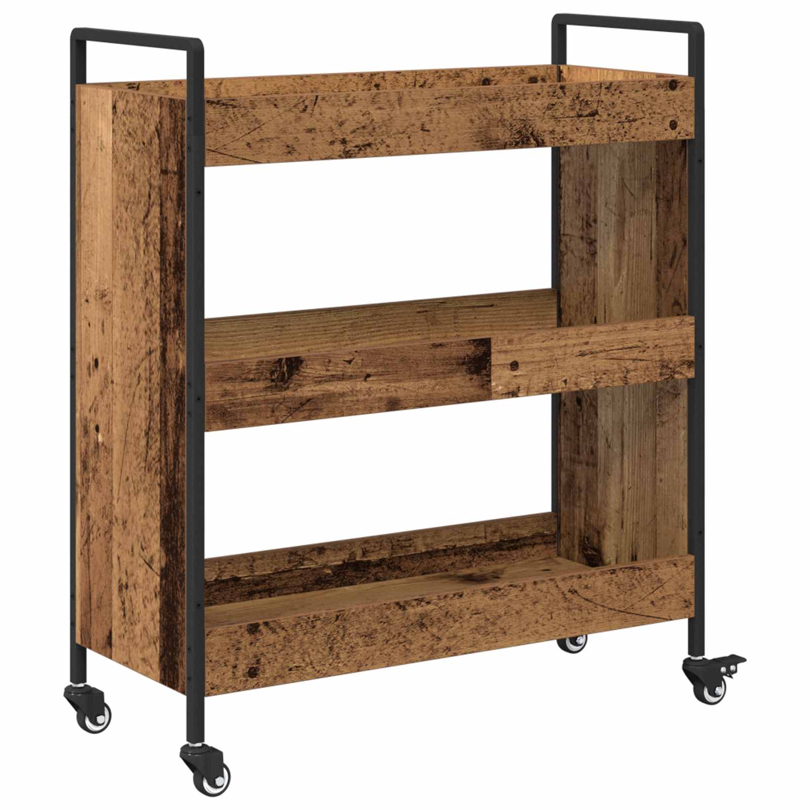 Chariot de cuisine Bois ancien 70 x 30 x 82 cm - XIOS