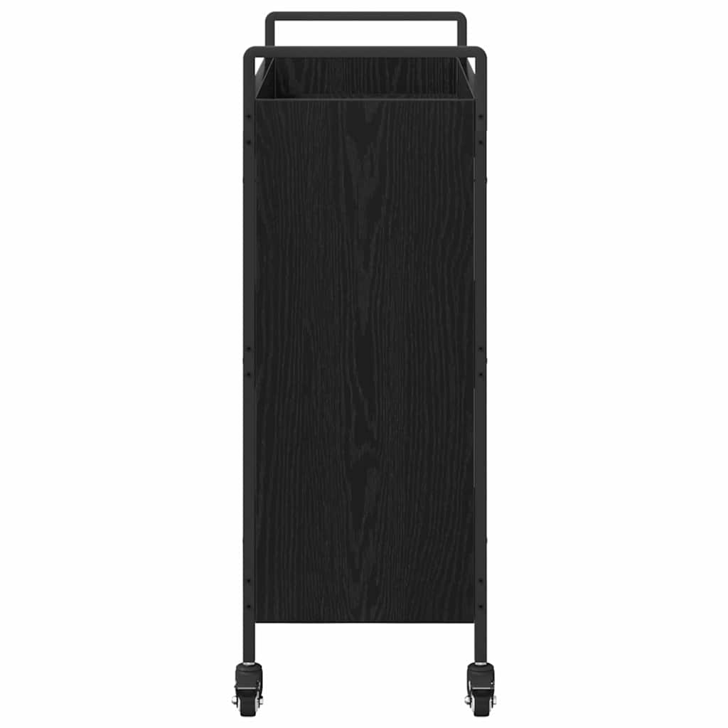 Chariot de cuisine Chêne noir 70 x 30 x 82 cm Bois d'ingénierie - XIOS
