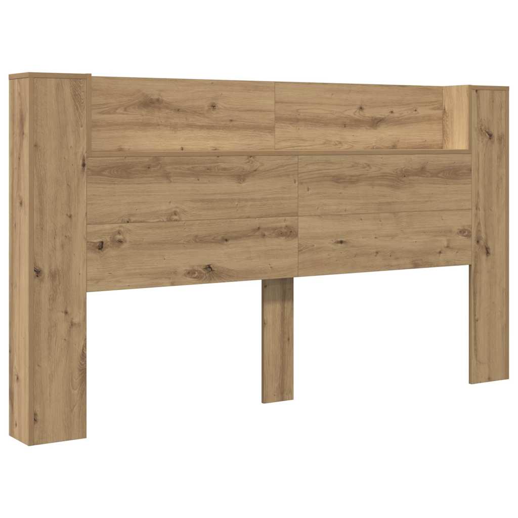 Cabinet de Tête de Lit chêne artisanal 180 x 17 x 104,5 cm - XIOS
