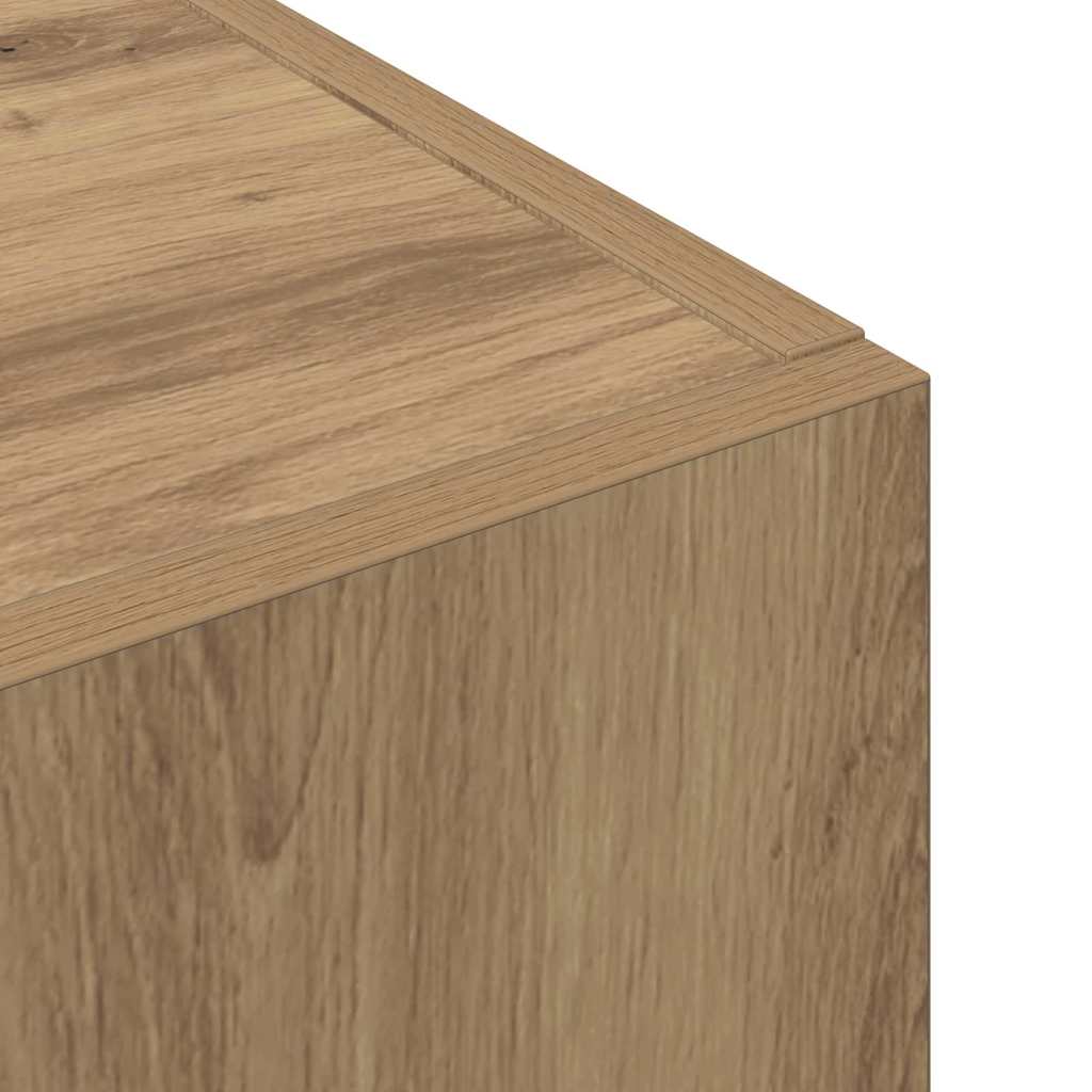 Cabinet de Bureau avec étagère chêne artisanal 60 x 32 x 115 cm - XIOS