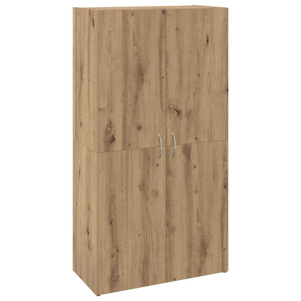 Cabinet de Bureau avec étagère chêne artisanal 60 x 32 x 115 cm - XIOS