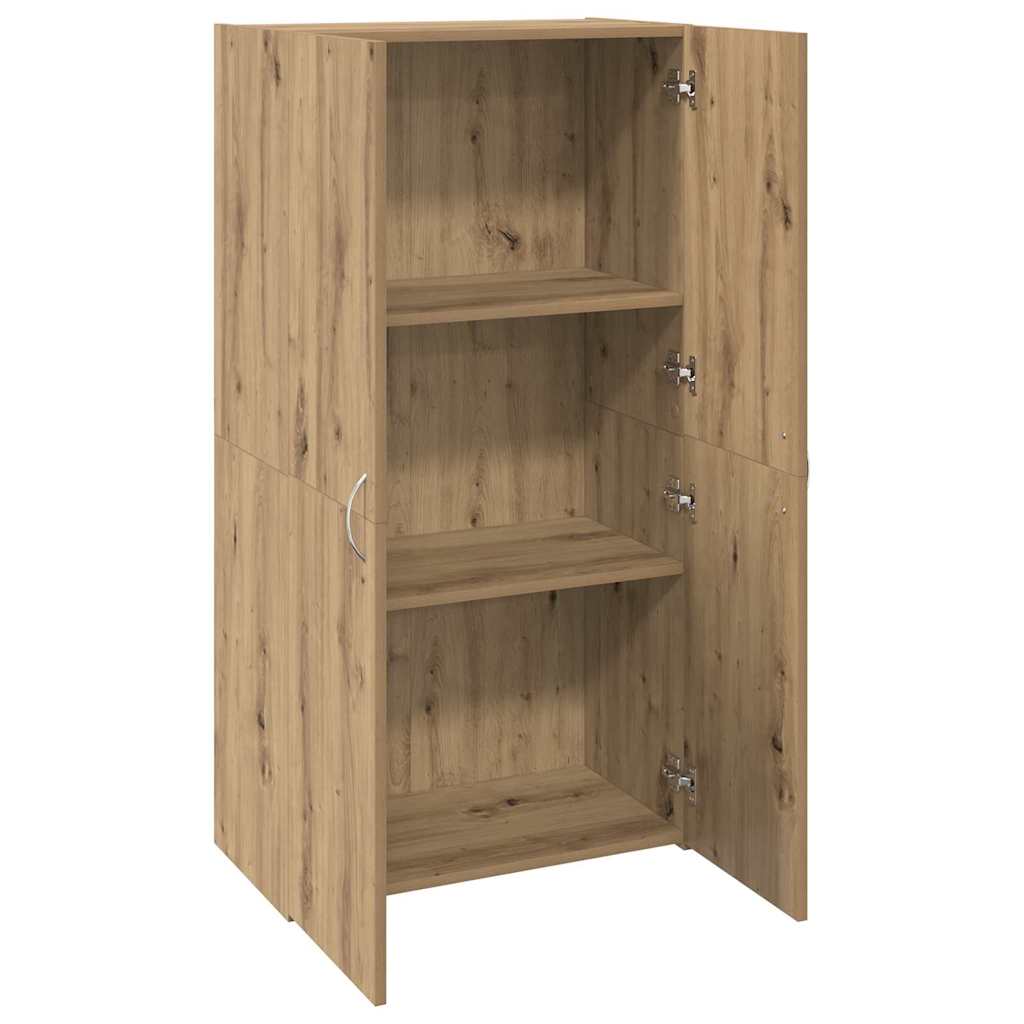 Cabinet de Bureau avec étagère chêne artisanal 60 x 32 x 115 cm - XIOS