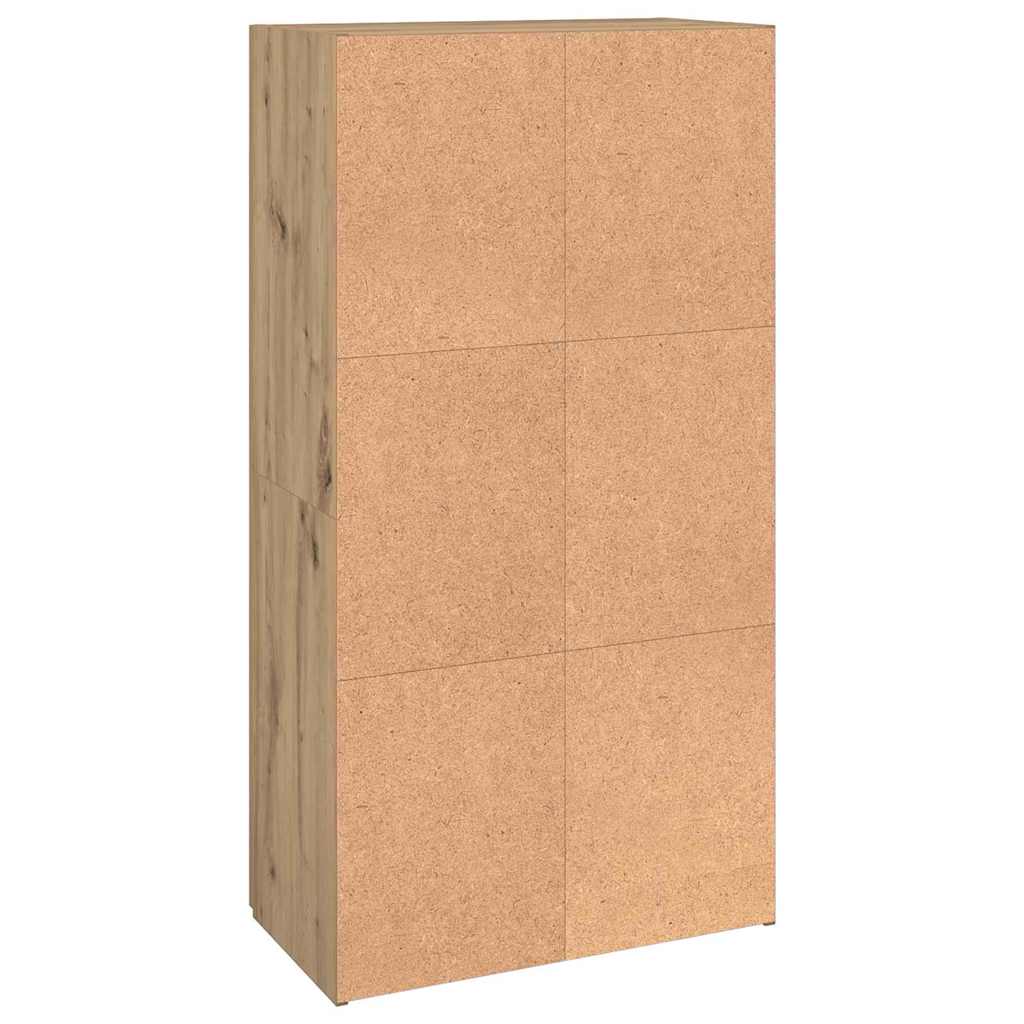 Cabinet de Bureau avec étagère chêne artisanal 60 x 32 x 115 cm - XIOS