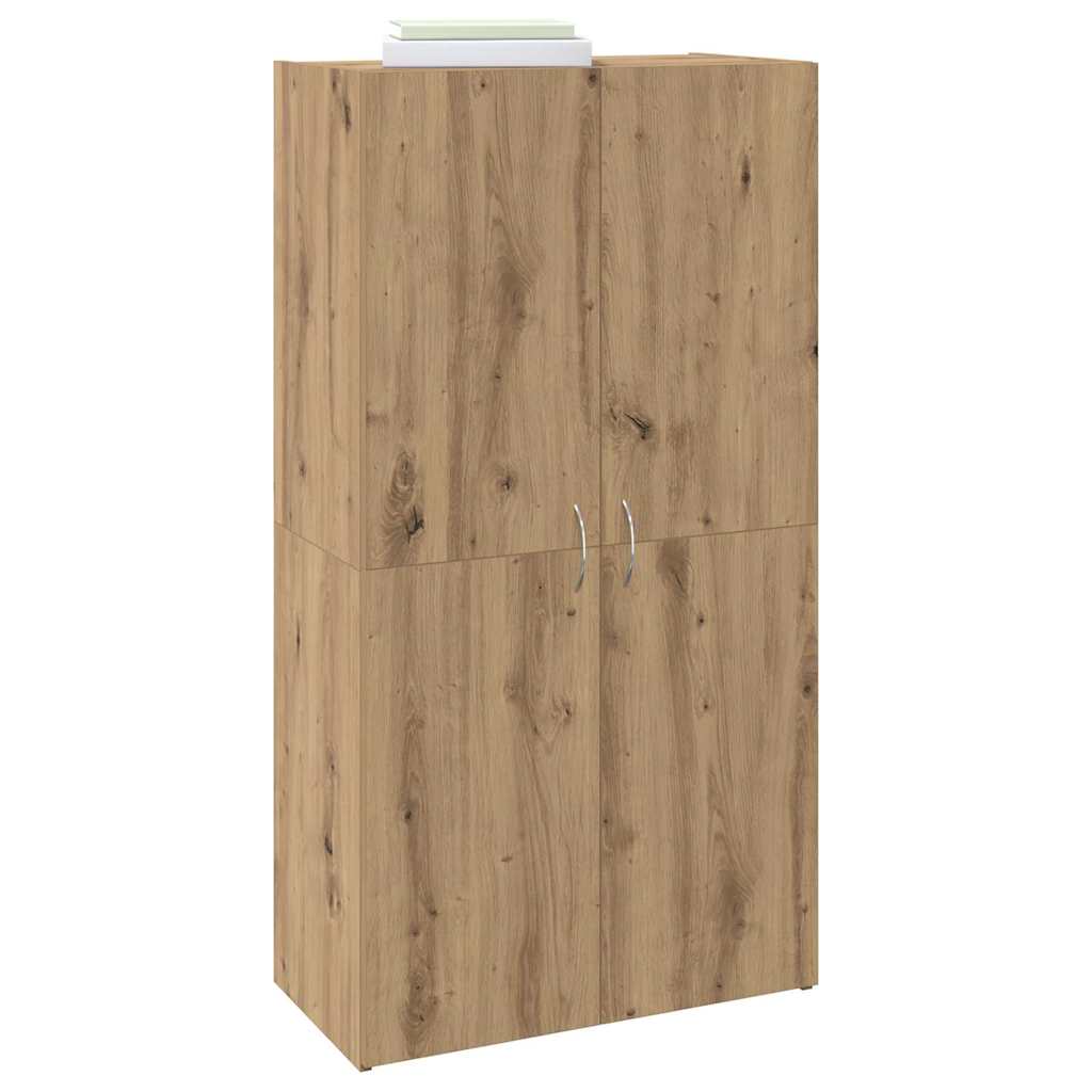 Cabinet de Bureau avec étagère chêne artisanal 60 x 32 x 115 cm - XIOS