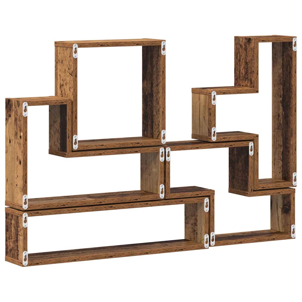 Cube mural Autre Bois ancien 96 x 12 x 64 cm Bois d'ingénierie - XIOS