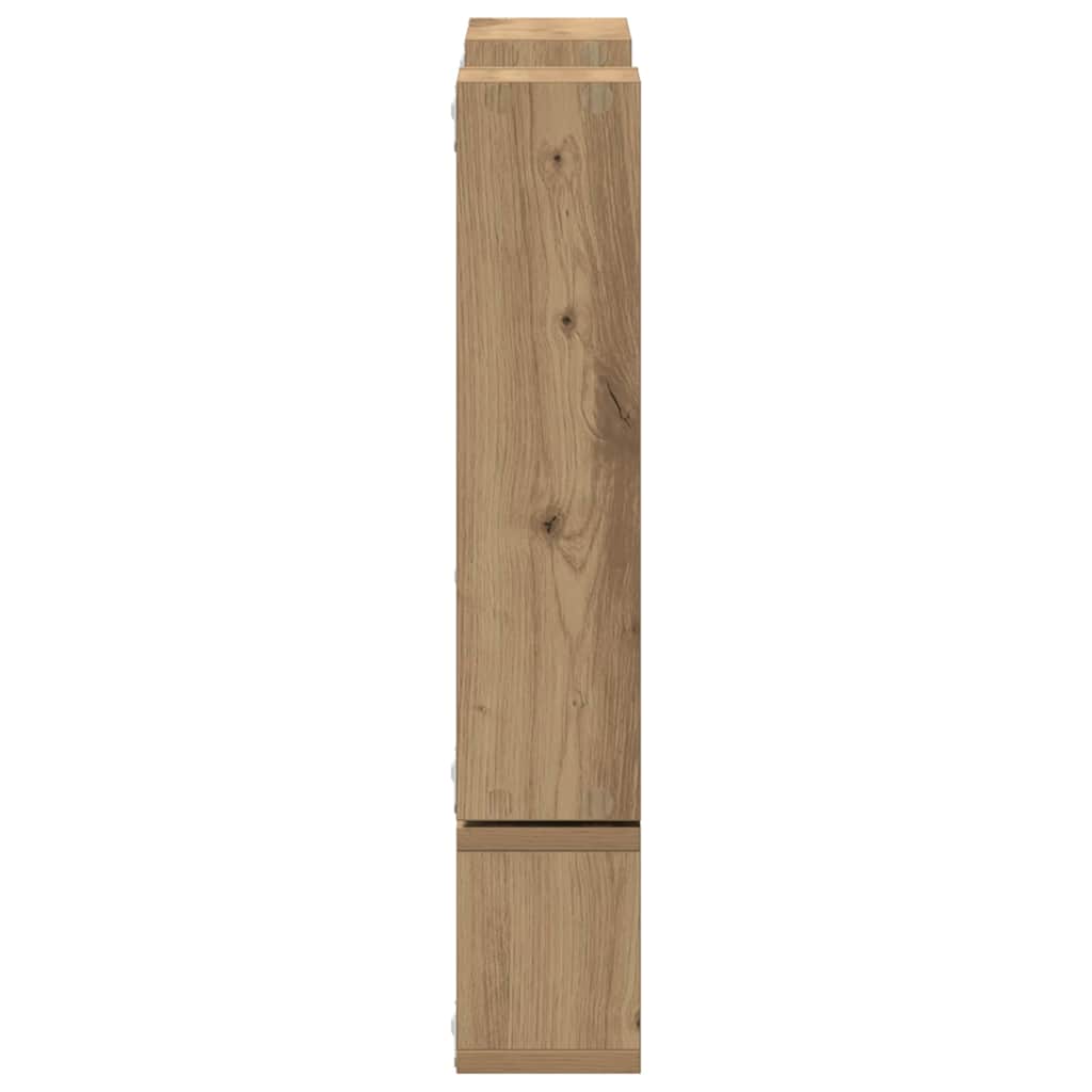 Cube mural chêne artisanal 96 x 12 x 64 cm Bois d'ingénierie - XIOS