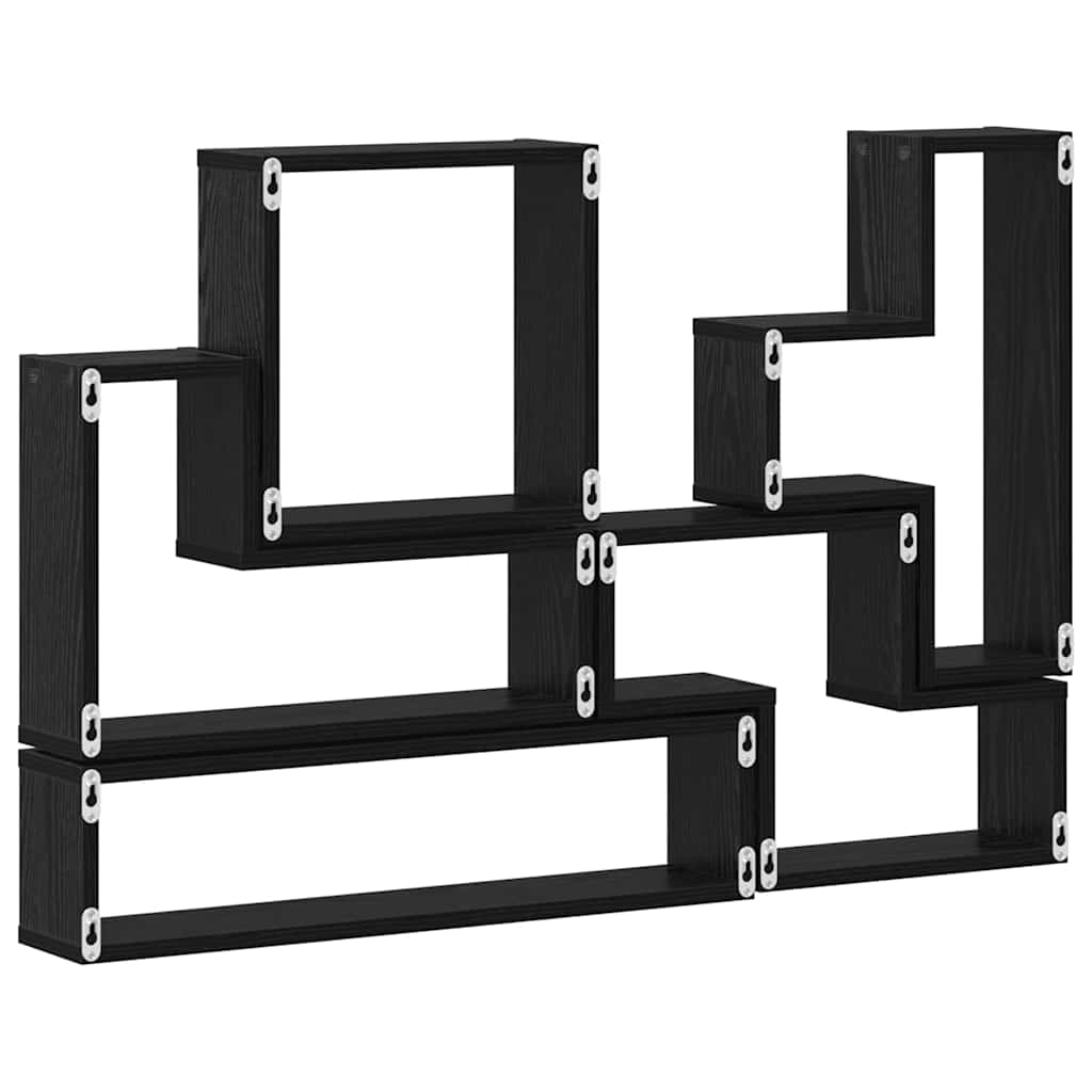 Cube mural Autre Chêne noir 96 x 12 x 64 cm Bois d'ingénierie - XIOS