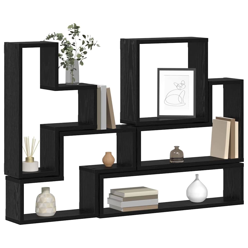 Cube mural Autre Chêne noir 96 x 12 x 64 cm Bois d'ingénierie - XIOS
