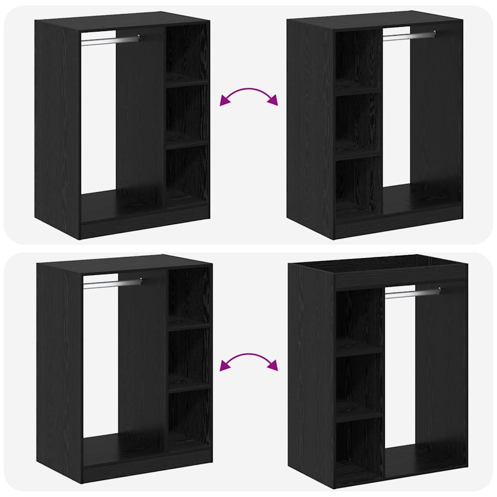 Armoire Chêne noir 77 x 48 x 102 cm Bois d'ingénierie - XIOS
