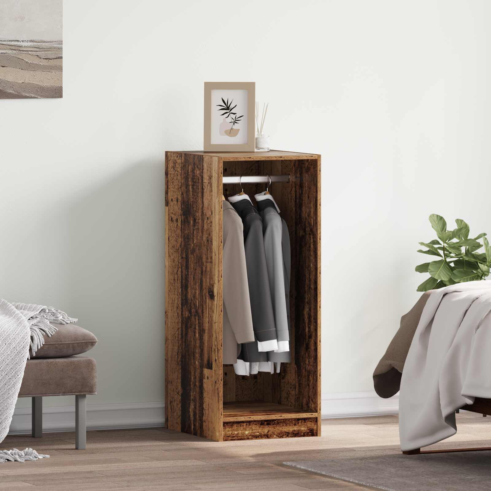 Armoire avec étagère avec stockage Bois ancien 41 x 48 x 102 cm - XIOS