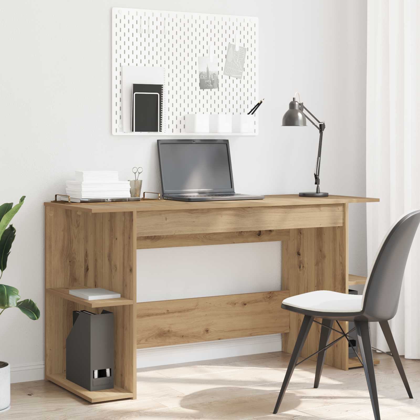 Bureau chêne artisanal Bois d'ingénierie 140 x 50 x 75 cm