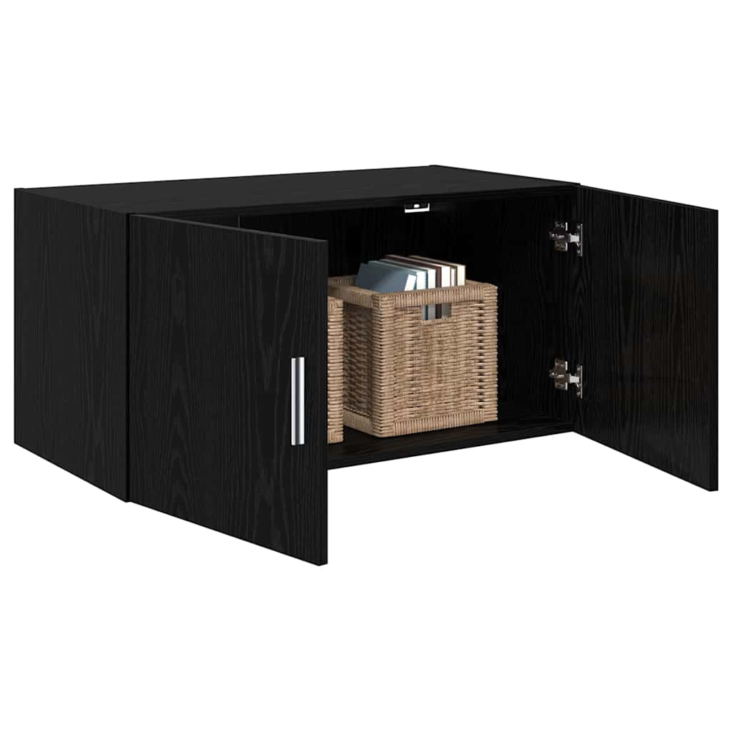 Meuble mural Chêne noir 80 x 42.5 x 40 cm Bois d'ingénierie - XIOS