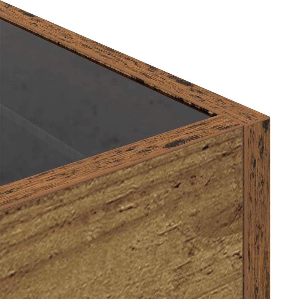 Table basse Bois ancien 40 x 40 x 30 cm Bois d'ingénierie - XIOS